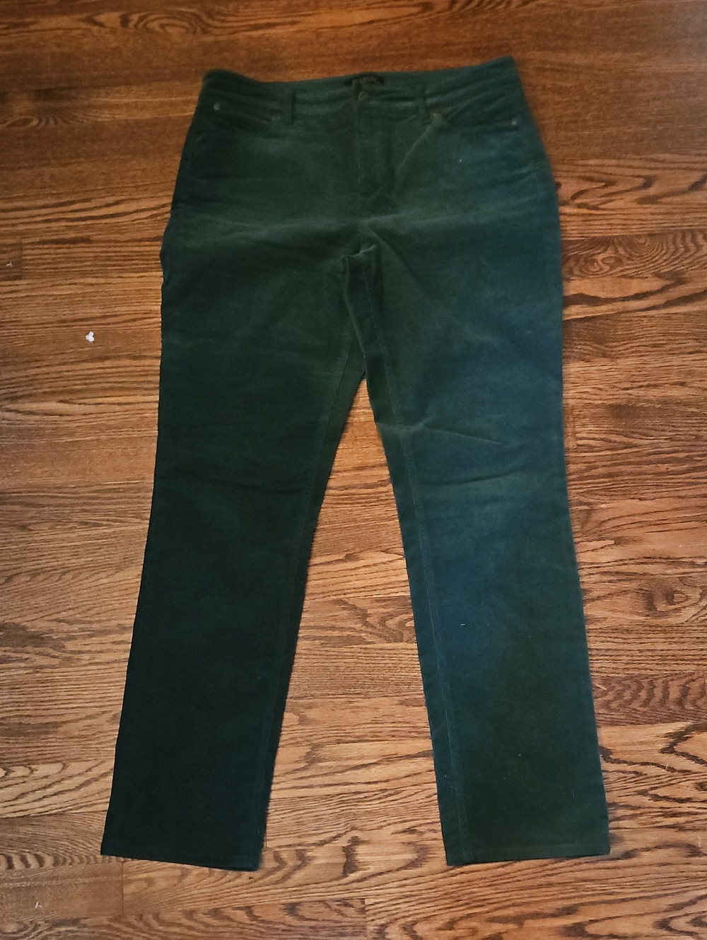 Talbots Teal Corduroy Five-Pocket Pants
